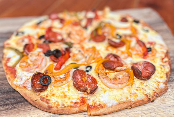 pizza Shrimp & Chorizo
